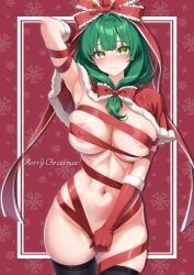 kagiyama_hina, christmas, touhou, leo23, 1girl