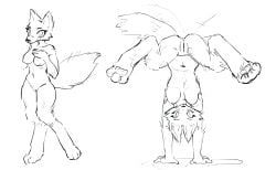 furgals, anthro, big_eyes, blush, blush_lines