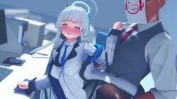 arona's_sensei_doodle_(blue_archive), noa_(blue_archive), sensei_(blue_archive), blue_archive, kaotaro12