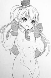 gomiyarout, hokuto_(tokuho), 1girls, female_pecs, fit