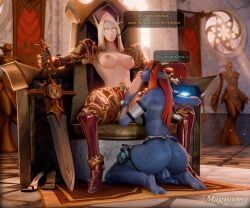 blood_elf, troll_(warcraft), zalooni, world_of_warcraft, magniym