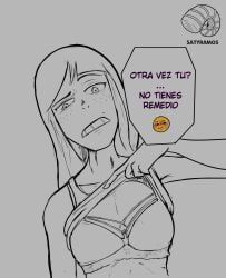 kanamori_sayaka, eizouken_ni_wa_te_wo_dasu_na!, satyramos, boobs, bra