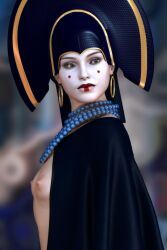padme_amidala, star_wars, rgus, 1girls, breasts
