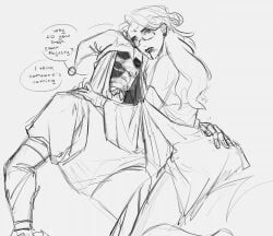 jestyn, kingdom_of_marionettes, oneirocorrp, 2boys, almost_caught