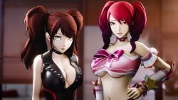 kujikawa_rise, mitsuru_kirijo, persona, persona_3, persona_4