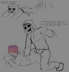 player_character, the_knocker, minecraft, minecraft_mod, blush