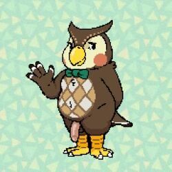 blathers_(animal_crossing), animal_crossing, nintendo, bleu_cheese_(artist), 4_fingers