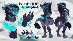 bluefire_silverfang, nardoragon, european_mythology, mythology, 2_horns