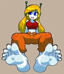 curly_brace, cave_story, reathroch, barefeet, barefoot