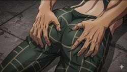jolyne_cujoh, jolyne_kujo, jojo's_bizarre_adventure, stone_ocean, 1girl1boy