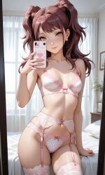 persona, persona_4, 1girl, bedroom, bra