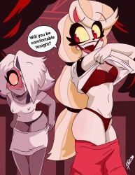 charlie_morningstar_(hazbin_hotel), vaggie_(hazbin_hotel), hazbin_hotel, the_titan_draw, 2girls