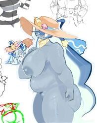 blue_whale_cookie, cookie_run, cookie_run_ovenbreak, jackting_off, 1girls