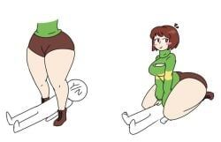 chara, chara_(undertale), y/n, undertale, facesitting