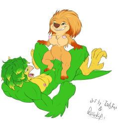 ivy_(swapped), ollie_(swapped), swapped_(movie), daison_the_fox, abdominal_bulge