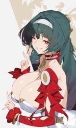 astra_yao, zenless_zone_zero, yanje, 1girls, backless_outfit