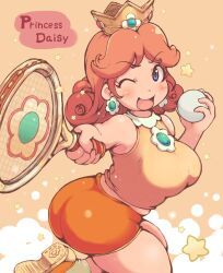 princess_daisy, princess_daisy_(sportswear), mario_(series), mario_tennis, nintendo
