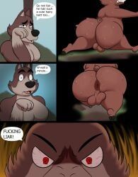 colossalstars, angry, anthro, anus, balls