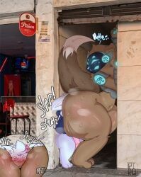 protogen, rikuwolfpaws, a_chance_encounter, anal, anthro