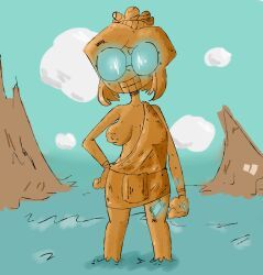 colossus_of_rhodes, oc, dibujobienraro, 1girls, blue_eyes