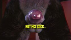 vixxvam, animal_genitalia, animal_penis, anthro, anthro_dominating_human