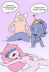 finn_the_human, gata_(adventure_time), princess_bubblegum, adventure_time, joshin