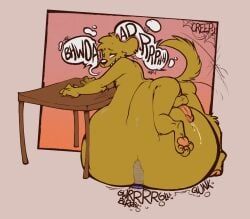 creepsterrr, anthro, autobellyhump, autobellyjob, belly