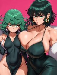 fubuki_(one-punch_man), tatsumaki, one-punch_man, ironart, ironart158