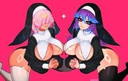cottontail_(vtuber), fefe_(vtuber), indie_virtual_youtuber, miragemybae, 2girls