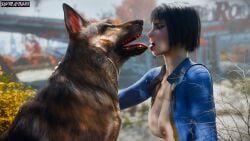 dogmeat, vault_meat, fallout, fallout_4, bestiality_kiss
