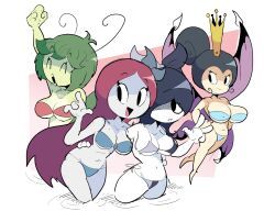 karla_(loggofrog), linda_(loggofrog), mimi_(loggofrog), original_character, rachel_(loggofrog)