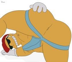 duffman, the_simpsons, risenguy, 1boy, 1male