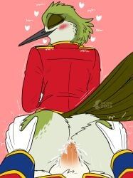 dennis_(fish_birb), sarah_(fish_birb), fish_birb, anal, anal_addiction