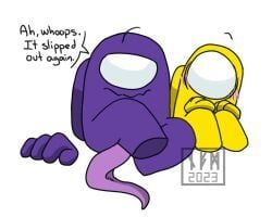 among_us_purple, among_us_yellow, among_us, namarick, tentacle_penis