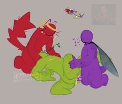 green_(avm), purple_(avm), red_(avm), alan_becker, animation_vs_minecraft