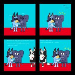 bluey_heeler, jean-luc_(bluey), mackenzie_(bluey), bluey_(series), black_border