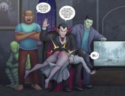 dracula, frankenstein's_monster, sadako_yamamura, the_invisible_man, wolfman