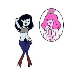 marceline, marceline_abadeer, princess_bubblegum, adventure_time, cartoon_network