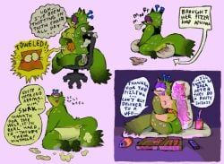 unnamed_character, alien, antennae_(anatomy), anthro, bendy_straw