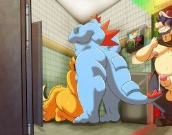 feraligatr, floatzel, generation_2_pokemon, generation_4_pokemon, pokemon_(species)