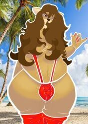 mementomoriye, anthro, beach, brown_body, brown_fur