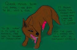 animal_genitalia, animal_penis, bodily_fluids, breath, brown_body