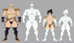 nappa, dragon_ball, dragon_ball_z, jezz_mons_nsfw, 2boys