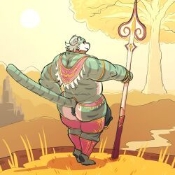 joe_(joebluefox), joebluefox, accessory, anthro, anus
