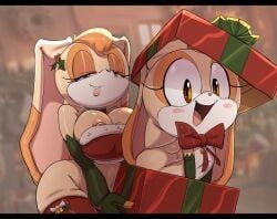 cream_the_rabbit, vanilla_the_rabbit, christmas, holidays, sega