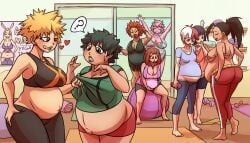 bakugou_katsuki, female_bakugou, female_deku, female_todoroki, izuku_midoriya