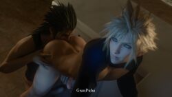cloud_strife, zack_fair, final_fantasy, final_fantasy_vii, granpuba