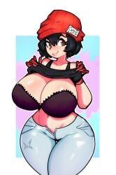 izumo_fuuko, undead_unluck, xpisigma, beanie, bra