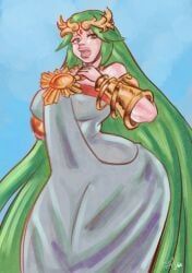 palutena, kid_icarus, nintendo, pranky, 1girls