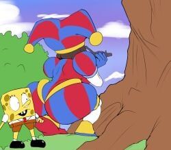 pomni_(the_amazing_digital_circus), spongebob_squarepants_(character), fortnite, glitch_productions, nickelodeon